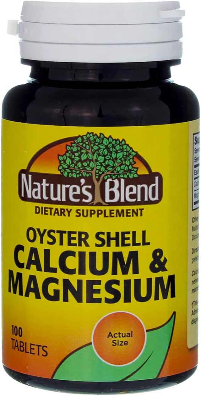 Nature's Blend Oyster Shell Calcium & Magnesium 100 Tabs (079854500233-1a)