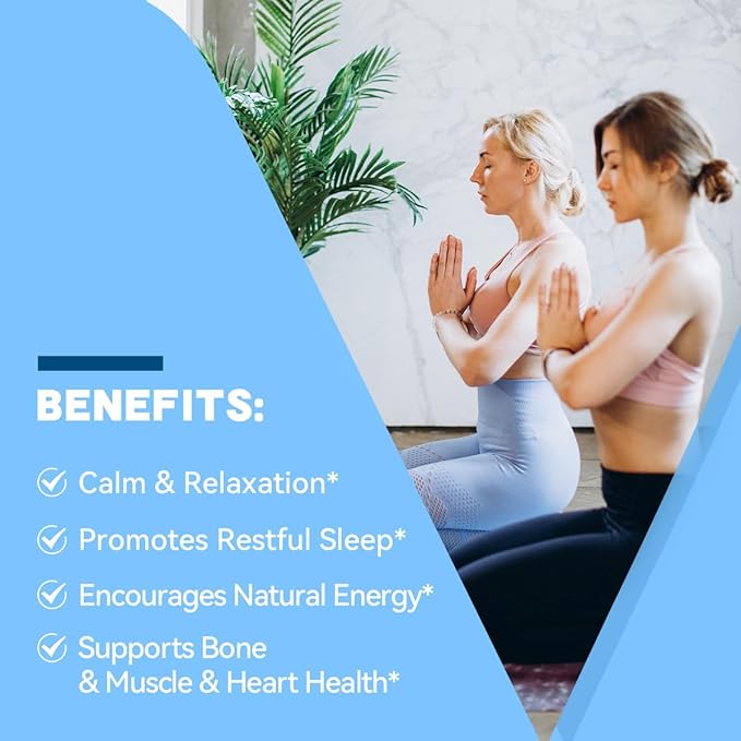 Magnesium Glycinate 200mg with Vitamin B6, 100% Chelated Magnesium Supplements for High Absorption, Magnesium for Sleep, Muscle, Nerve and Bone Health, Gentle On Stomach, Non-GMO, 90 Capsules