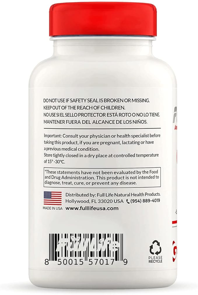 Full Life Hydrolyzed Collagen and Moringa Oleifera Capsules - Dietary Supplements - Bovine Collagen Pills for Women and Men, Gluten-Free - Veggie Capsules