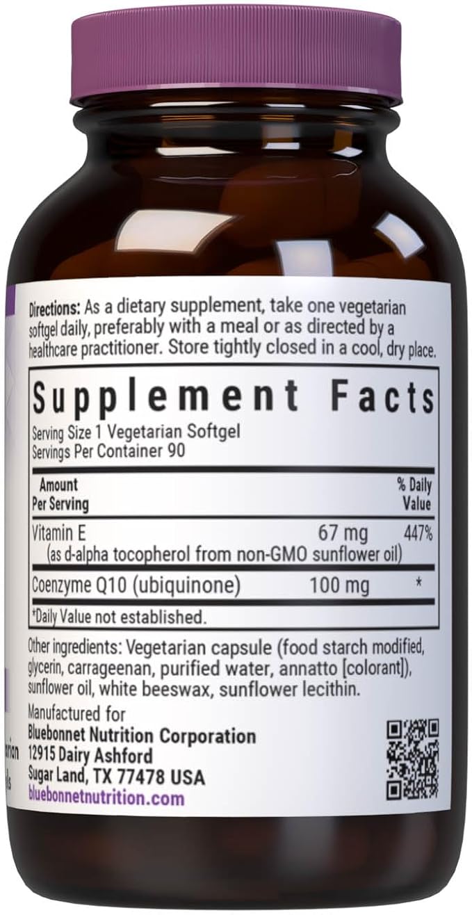 BlueBonnet CoQ-10 Vegetarian Softgels, 100 mg, 90 Count