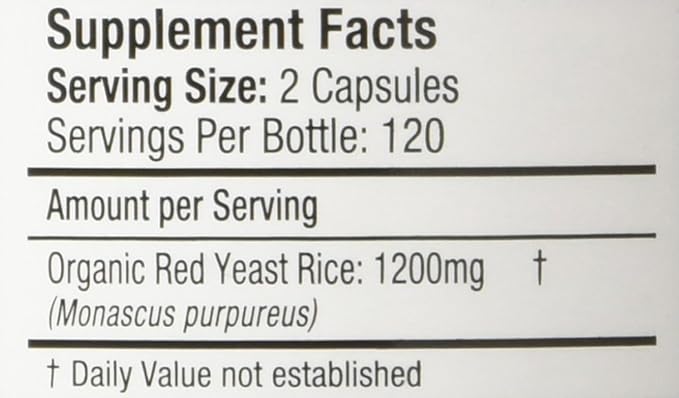 HeartShape Red Yeast Rice 240 Count (Pack of 1)
