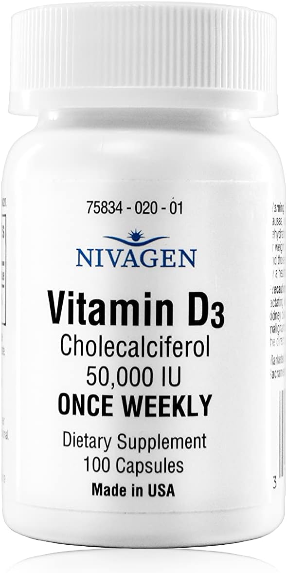 Pharmaceuticals Inc Vitamin D3 50,000 IU Capsule (100)