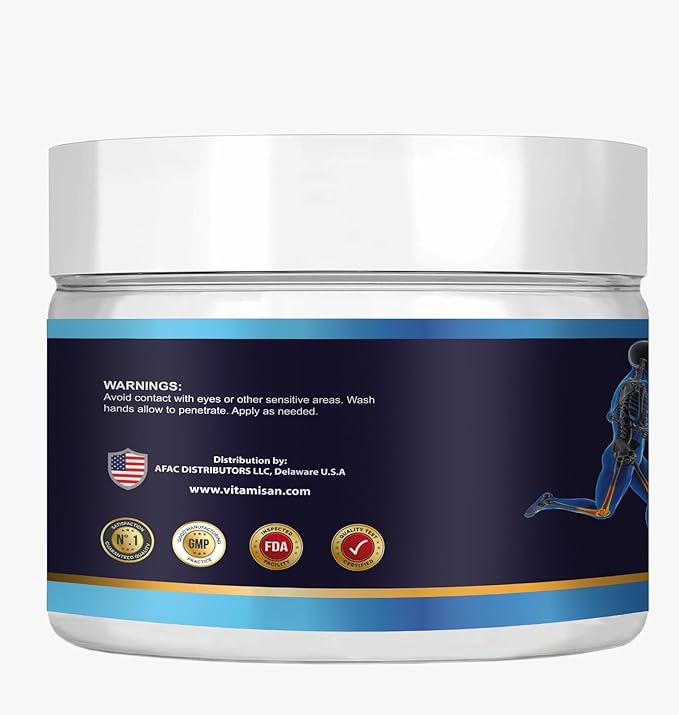 Premium Organic Glucosamine & Chondroitin Cream with MSM, Arnica, & Collagen