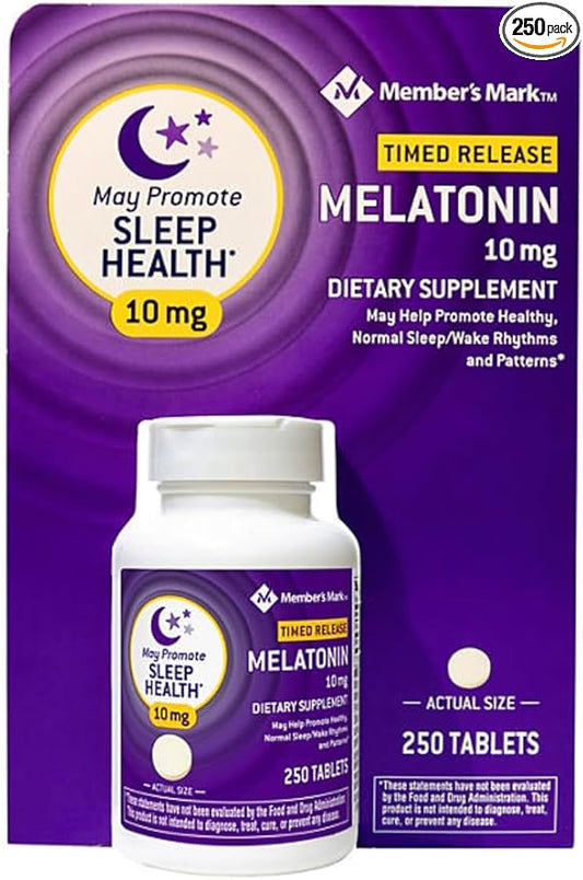 Member's Mark 10 mg Melatonin Dietary Supplement (250 ct.)