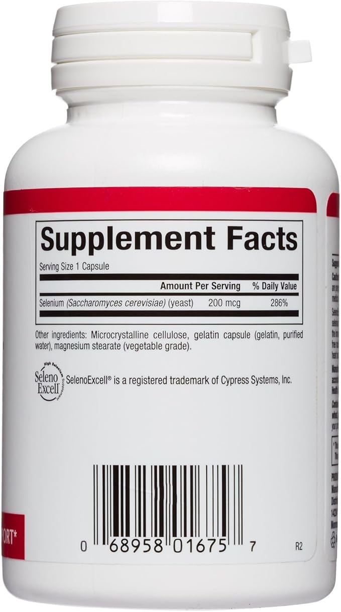 Natural Factors, SelenoExcell Selenium 200mcg, Antioxidant & Immune Support, 90 Capsules