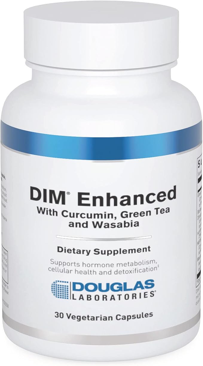 Douglas Laboratories DIM Enhanced - Supports Hormone Balance, Cellular Health & Detox* - With Antioxidants, Green Tea Extract & Wasabia - 30 Vegetarian Capsules