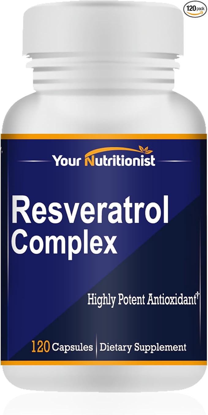 Resveratrol Complex Potent Antioxidants, 120 Capsules, 60 Days