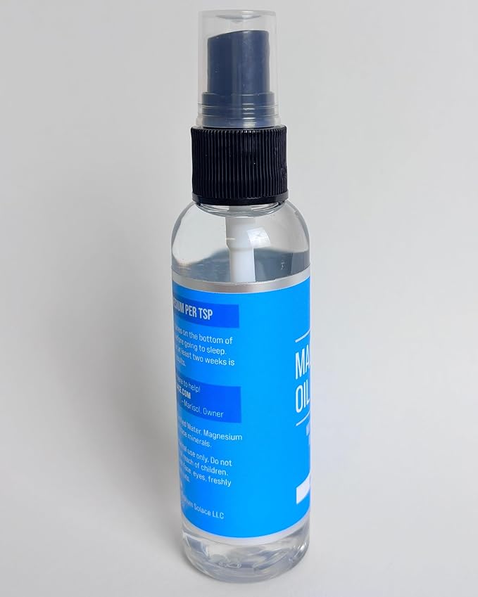 Magnesium Oil Spray - 100% Natural Magnesium Spray – Made with Dead Sea Salt, Stronger Than Magnesium Lotion and Magnesium Cream