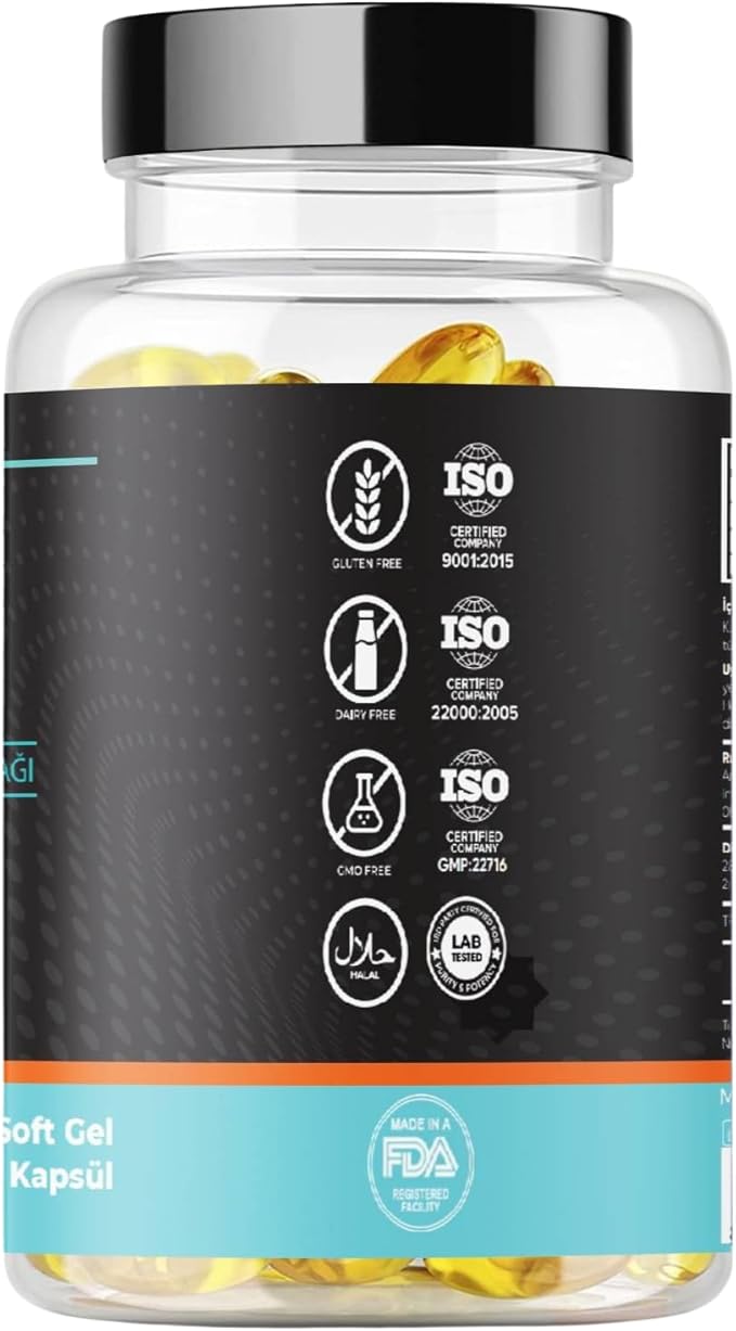 Omega-3 Fish Oil 1200mg 90 Soft Gel Capsules