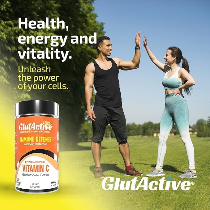 Ultra Vitamin C 1,000mg | Immune Support & Collagen Builder | High Absorption Ascorbic Acid with Cysteine & Bamboo Silica | Powerful Antioxidant | 60 Chewable Tablets (Pack of 1) (60)