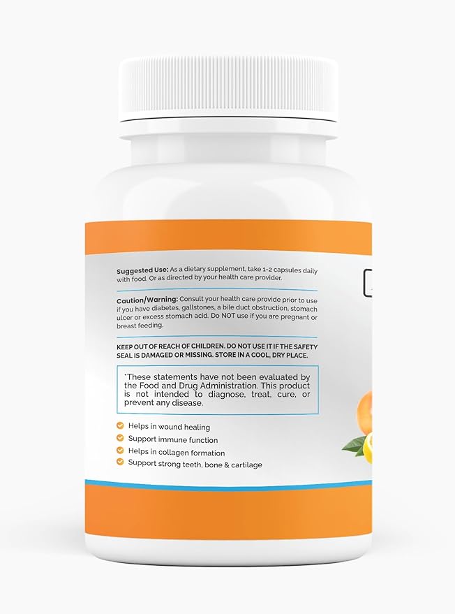 Liposomal Vitamin C Capsules - Enhanced Absorption, 60 Count