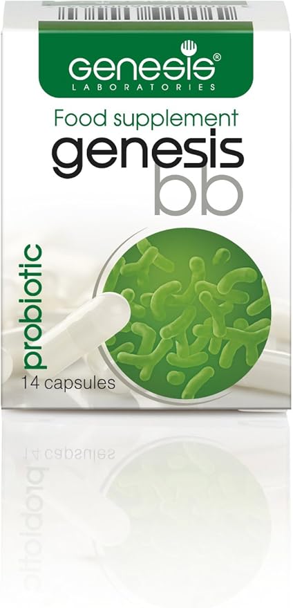 Genesis Bifidobacterium Complex BB Probiotic 14 Capsules of 240 Mg Travel Pack