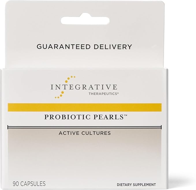 Integrative Therapeutics Probiotic Pearls - Digestive Health & Gut Health Supplement* - Lactobacillus Acidophilus & Bifidobacterium - Daily Digestive Supplement for Men & Women* - 90 Capsules