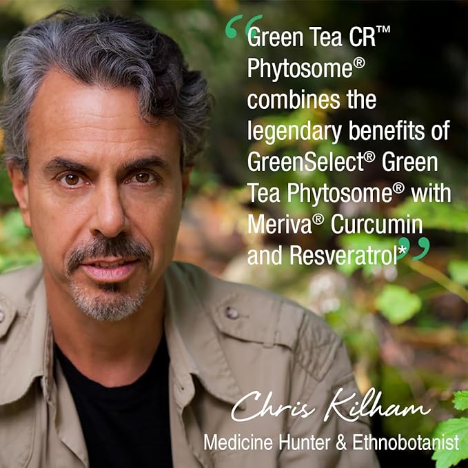 Purity Products Green Tea CR w/Phytosome Technology for Boosted Bioavailability from Chris Kilham 60 Capsules