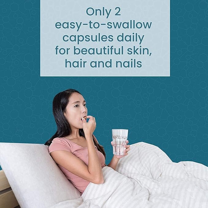 Multi Collagen Peptides Powder Drink Plus, for Women & Men - Type I, II, III, V, X, Blend with Digestive Enzyme – for Skin, Hair, Nails, Joints Health, Unflavored, 60 Cap