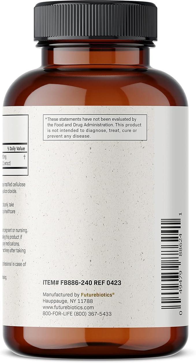 Futurebiotics Valerian Root 1200 MG Promotes Relaxation Non-GMO, 240 Vegetarian Capsules