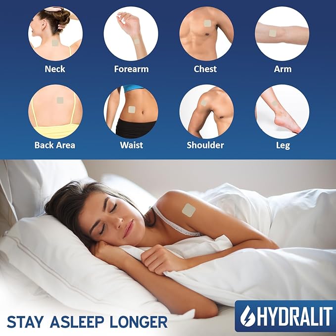 Sleep Patches for Adults Extra Strength Sleeping Aid Patch Melatonin Restful Nights Time-Released Formula Skin Jet Lag Travel Friendly Last All Night Men and Women Better Morning 72 Pack