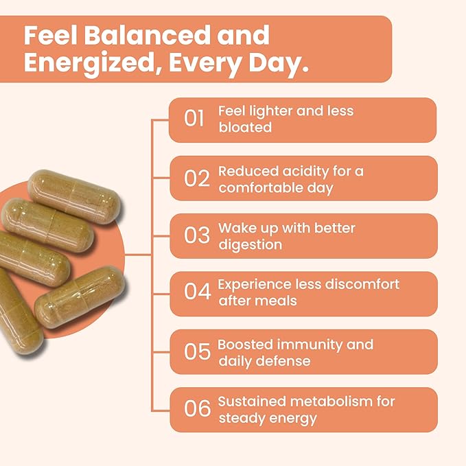 WellGut Daily Herbal Supplement | Traditional Herbs with Minerals & Probiotics 90 Vegan Capsules