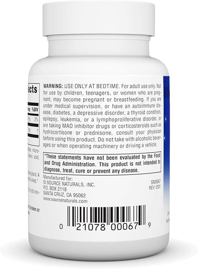 Source Naturals Time Released Melatonin 3 mg - 240 Time Release Tablets