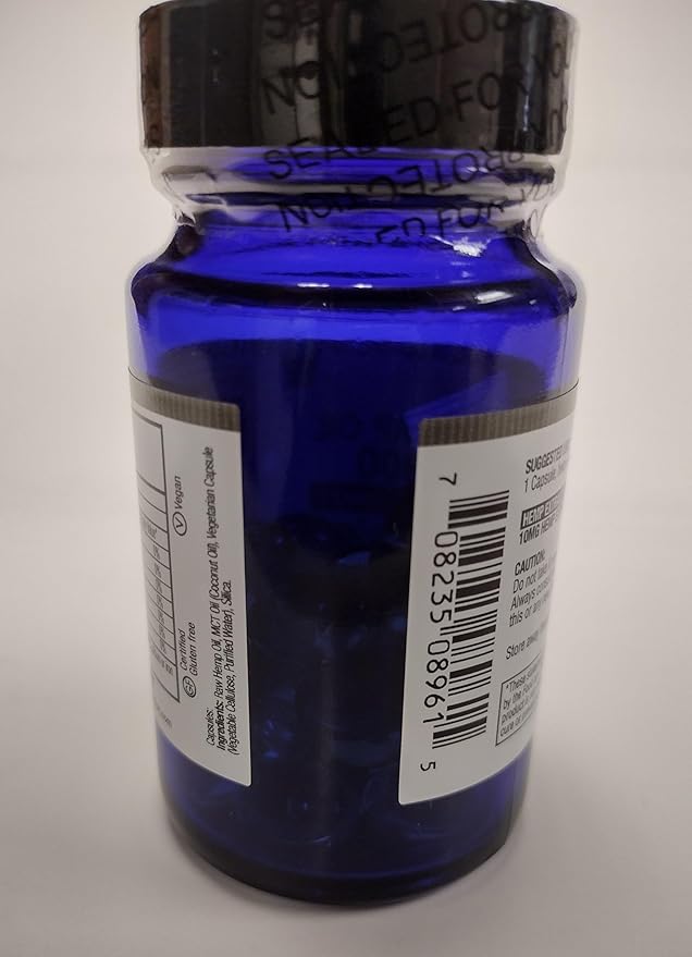 Hemp Oil Capsules 30ct - 100% Organic Hemp Extract Drops - Rich in Omega Fatty Acids 3 6 9 - Ultra-Pure CO2 Extracted - Grown and Made in USA - with MCT Oil