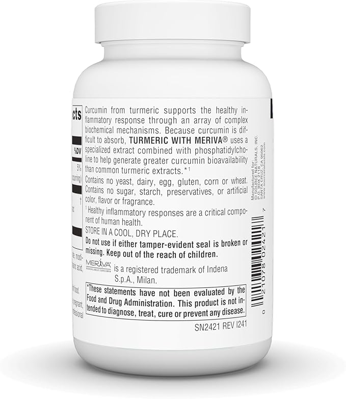 Source Naturals Turmeric with Meriva, for Healthy Inflammation Response*, 500mg - 120 Tablets