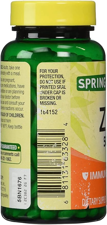 Spring Valley - Zinc 50 mg, 200 Ct 3 Pack