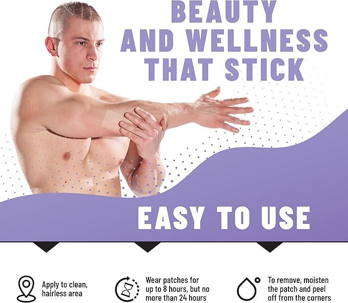 Collagen Patches - 36 Pcs | with Collagen Type 1 & 2 | Supports Skin Elasticity, Hydration & Firmness | Patches for Smooth, Youthful Skin & Active Lifestyles