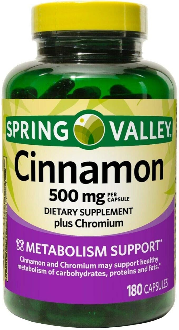Spring Valley Cinnamon 500mg Metabolism Support