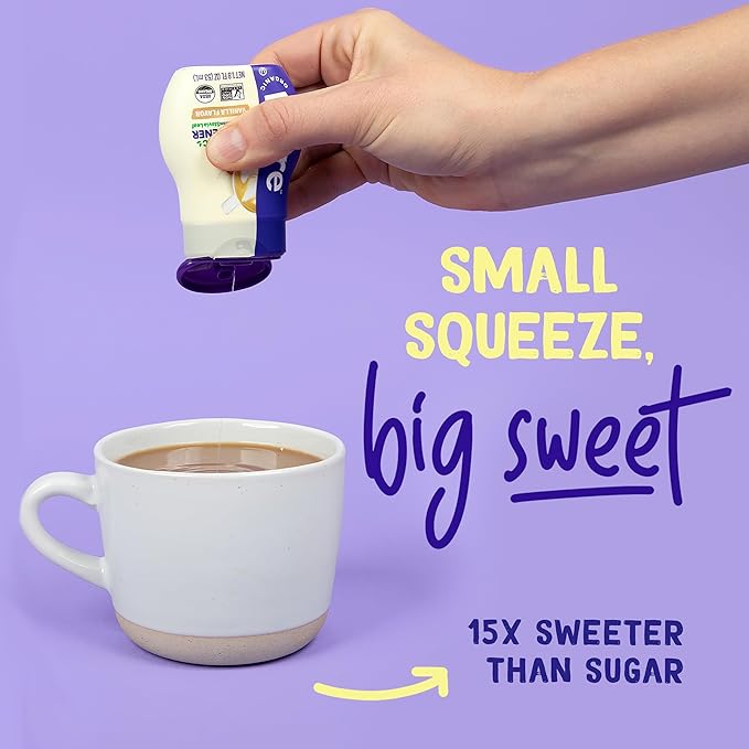 Pyure Organic Liquid Vanilla Stevia Drops | Stevia Liquid Sweetener Keto Sugar Substitutes | Zero Calorie, Zero Sugar, Zero Carb | Plant-Based Sugar Free Liquid Stevia Extract |1.8 oz (1 Pack)