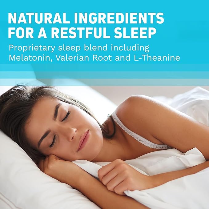 Herbtonics Night Time Supplement with Melatonin to Support Sleep & Metabolism | Melatonin & L-Theanine for Women and Men | Non-GMO, 120 Vegan Friendly Capsules