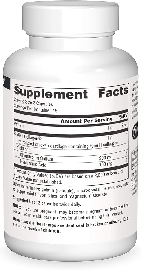 Source Naturals Hyaluronic Acid, 50mg, 30 Capsules