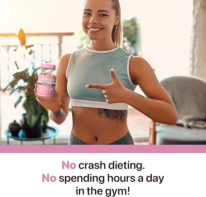 Flat Tummy Weight Loss Accelerator – Clinically Studied Fat Burner & Appetite Suppressant for Women, Post GLP-1 Supplement – Achieve a Slimmer Waist & HIPS – 60 Capsules (3 Pack)