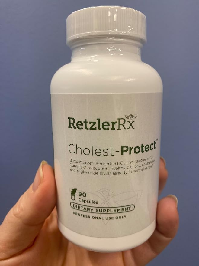 Cholest Protect - Citrus Bergamot - Bergamonte®, Berberine and Curcumin C3 Complex®, 90 Capsules Dietary Supplement by RetzlerRx®