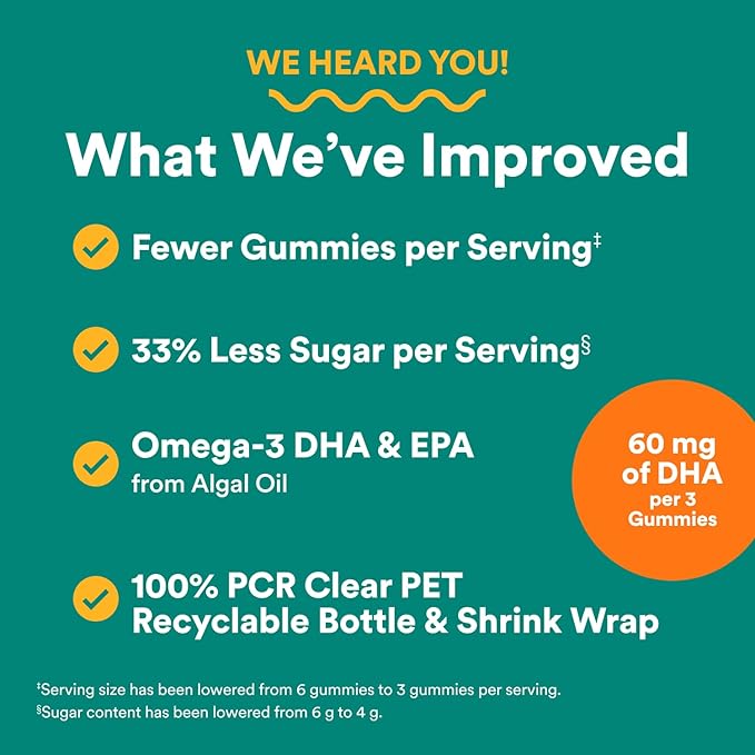 SmartyPants Prenatal Multivitamin Gummies - Improved Formula: Omega 3 (DHA/EPA), Methylfolate, Biotin, Vitamin D3, C, Vitamin B12, B6, Vitamin A, K & Zinc, Gluten Free, 120 Count (40 Day Supply)