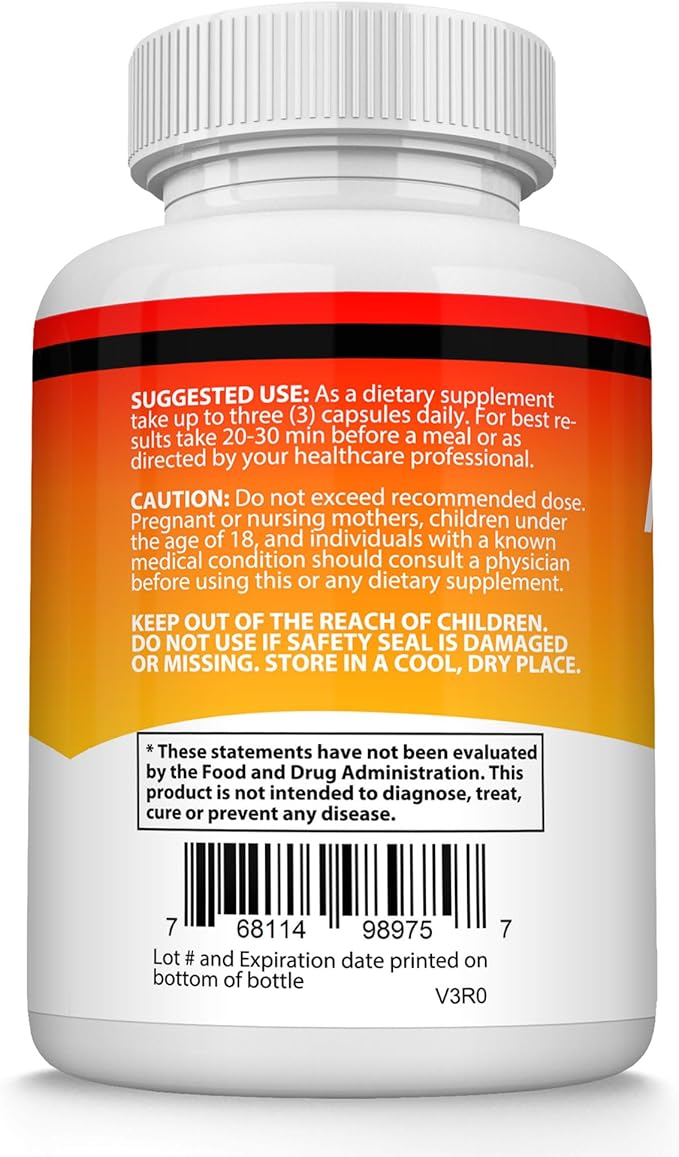 Organic Ashwagandha Root Powder Pills 1950 Mg with Black Pepper Extract - Pure Natural Ashwagandha Supplement, Support Energy, for Men Women, 60 Capsules