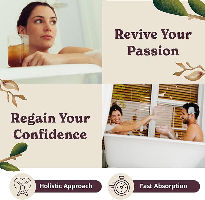 Bido | Women's Wellness Drink | Herbal Formula for Women: Ashwagandha KSM-66, Maca, Ginseng, Damiana & More | 15:1 Female Supplement for Mood, Vitality & Hormone Balance Support | Pomegranate, 15-pack