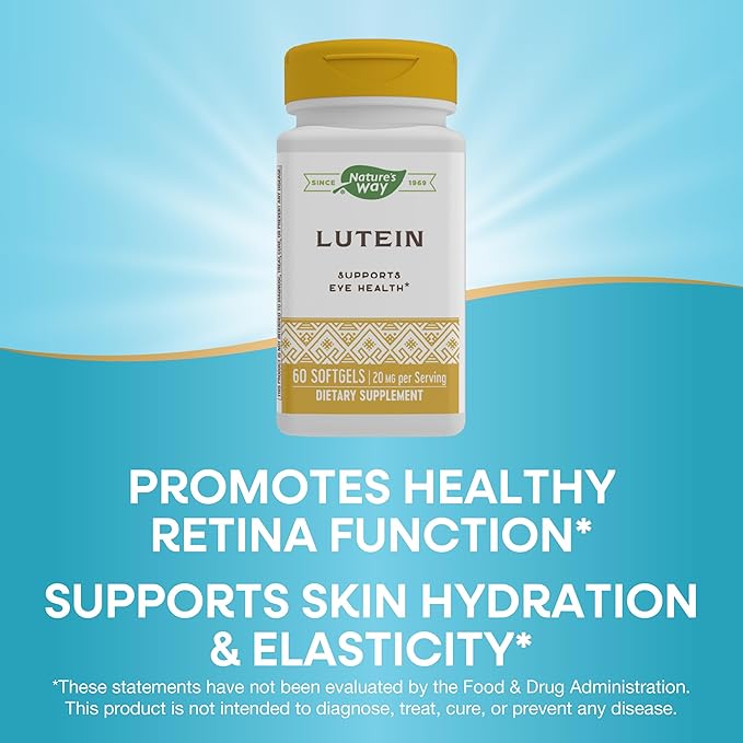 Nature's Way Lutein, Supports Eye Health*, 60 Soft Gels