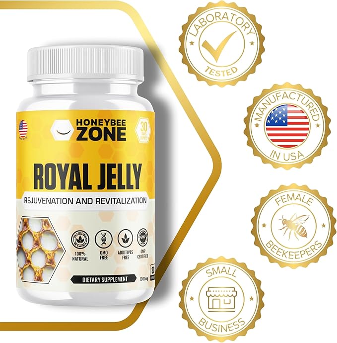 Bee Bread & Royal Jelly Capsules Natural Superfood Bundle