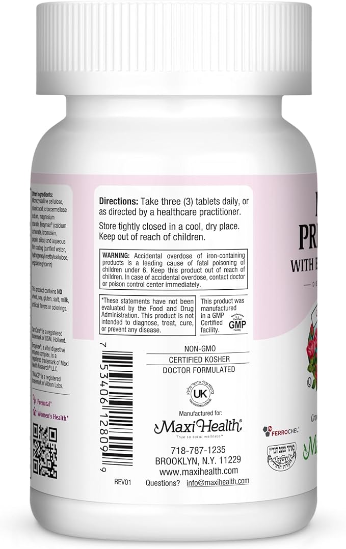Maxi Health, Maxi Prenatal, 90 Count (Pack of 1)
