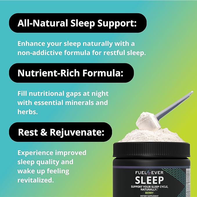 Sleep | Magnesium with Glycine | Berry Flavor 30 Servings