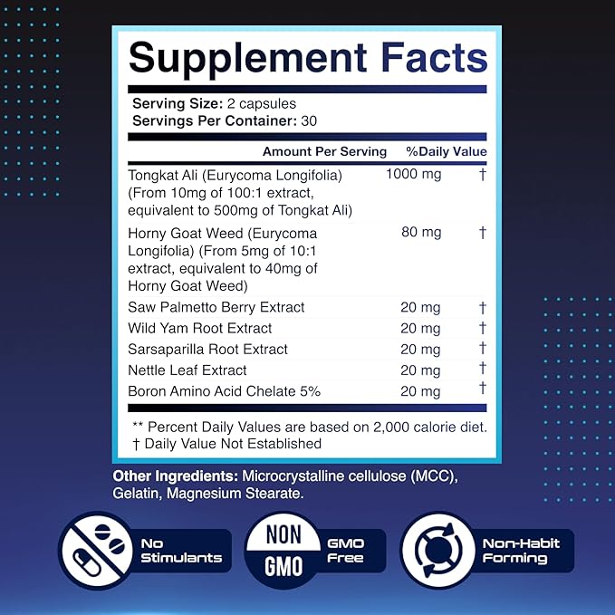 HeroUP - Natural Wellness Supplement with Plant-Based Ingredients – Non-GMO, Stimulant-Free | Made in The USA, GMP-Certified | 60 Capsules, 1 Month Suppy