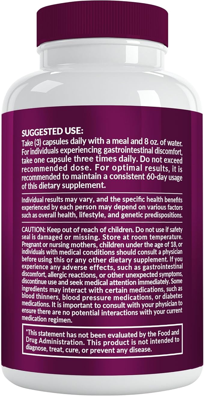 26-in-1 Nitric Oxide Supplement - Blood Pressure Supplements for Heart Health with Coq 10, Organic Beet Root Capsules with Hawthorn Berry and Garlic, 2103mg Per Serving (120 ct, 2 Pack)