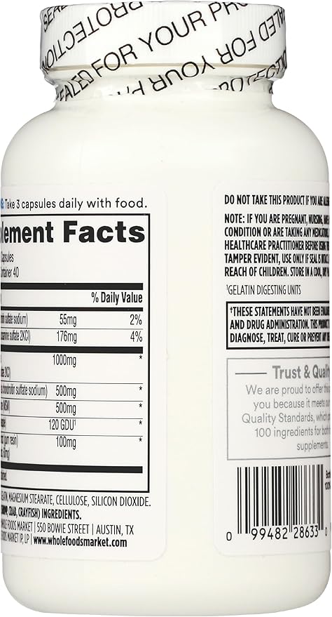 365 by Whole Foods Market, Glucosamine, Chondroitin & MSM, 120 Capsules
