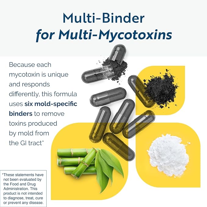 Researched Nutritionals Activated Charcoal Pills for GI Detox Support - MycoPul - Humic & Fulvic Acid for to Support Mold Detox - Helps Bind Mycotoxins in The GI Tract (30 Capsules)