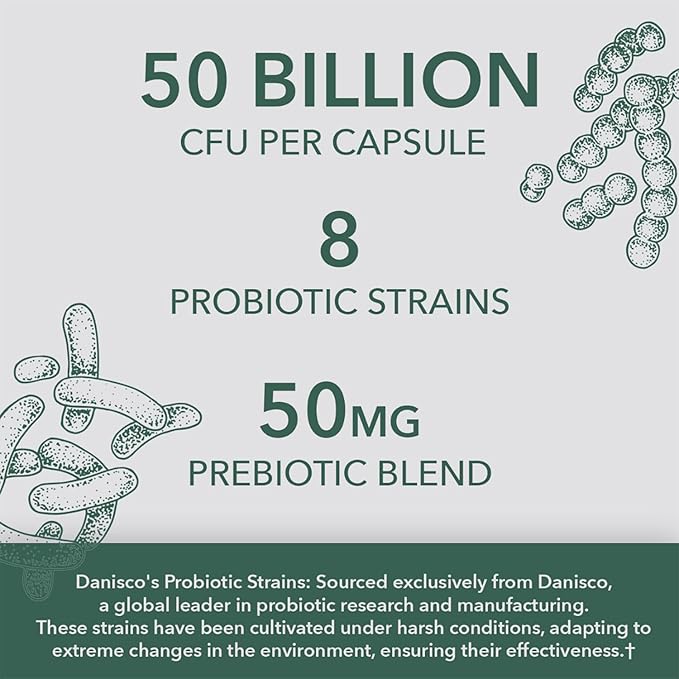 PlantFusion Vegan Probiotics for Women with Prebiotics - 50 Billion CFU, 8 Strains for Immune, Vaginal & Digestive Health Support - Shelf Stable, Non-GMO, Gluten Free - 30 Capsules (1 Month Supply)