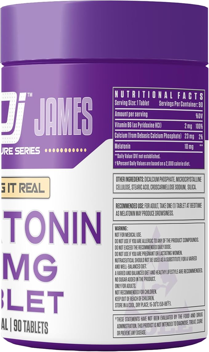 DENNIS JAMES Signature Series Melatonin 10mg | 90 Tablets