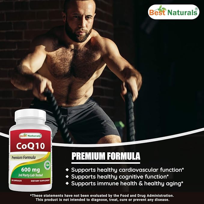 Best Naturals CoQ10 600 mg 60 Capsules (817716013725)