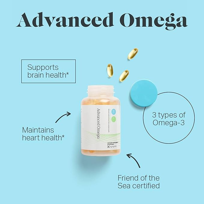 Advanced Omega 3 Fish Oil Supplement | High EPA, DHA and DPA for Brain Health, Heart Support and Metabolic Balance | Pure Omega-3 Fatty Acids