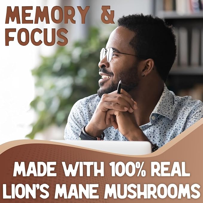 XPRS Nutra Organic Lions Mane Supplement Capsules - 360 Count (180 Day Supply) of Premium Lion's Mane Mushroom Capsules for Mental Clarity, Cognition and Immunity Lions Mane Powder Capsules