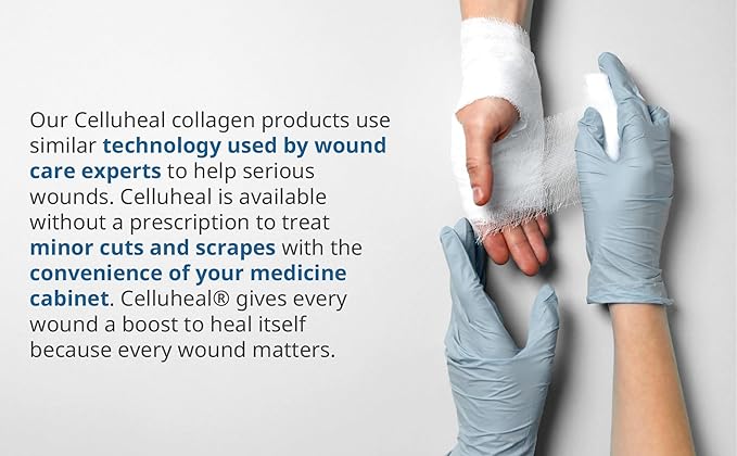 Cellufil® Collagen Particles for Advanced Wound Care – 100% Non-Hydrolyzed Bovine Collagen for Tissue Regeneration, First Aid & Minor Bleeding, One Vial
